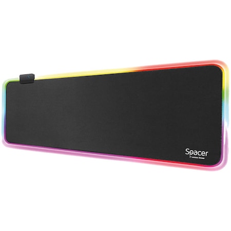 MousePAD RGB Spacer Gaming SP-PAD-GAME-RGB-B, negru