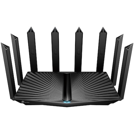 Router Wireless Wi-Fi 6 TP-Link Archer AX90, 8 antene, negru