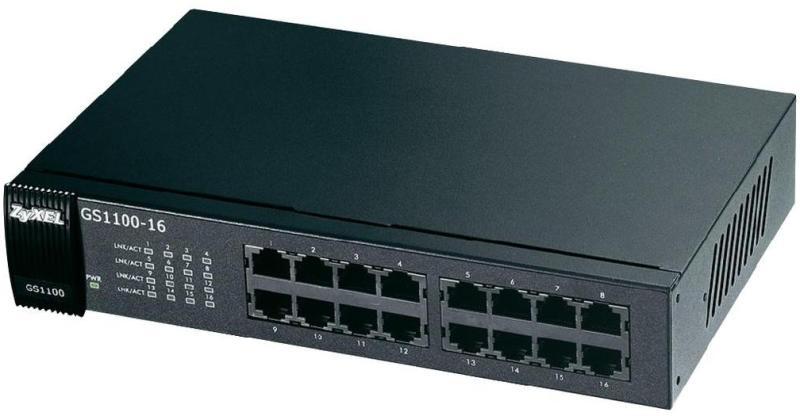 Switch ZYXEL GS1100-16, 16 port, 10/100/1000 Mbps