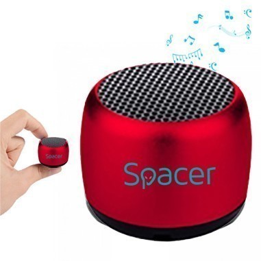 Boxa Spacer portabila SPB-Cri-Cri-RED, Bluetooth, rosu