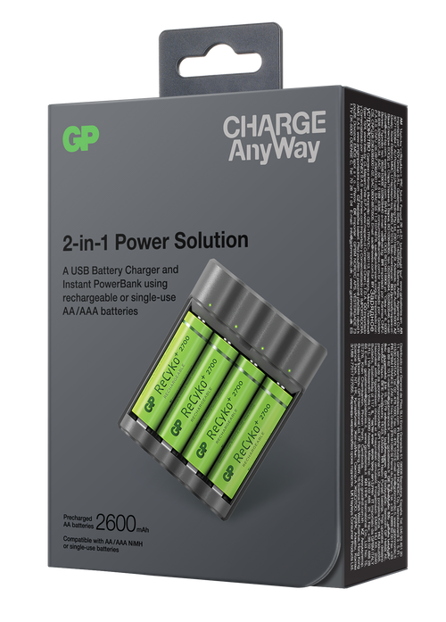 Incarcator GP Batteries Recyko compatibil NiMH (AA/AAA) (GPACCX411004)