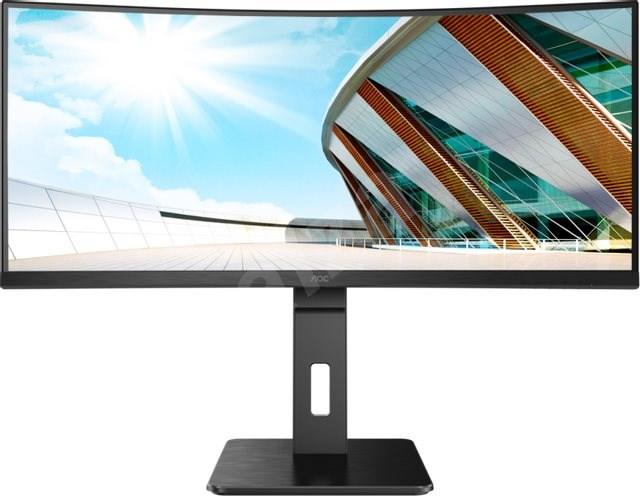 Monitor Curbat LED VA AOC CU34P2A 34 , UWQHD, 1 ms, boxe 2* 3W, Negru