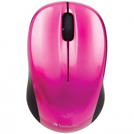 Mouse wireless Verbatim Go Nano 49043, 1600 dpi, USB, Roz