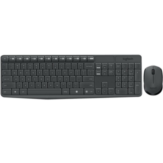 KIT Wireless Logitech MK235 - Tastatura Multimedia Wireless + Mouse Wireless...