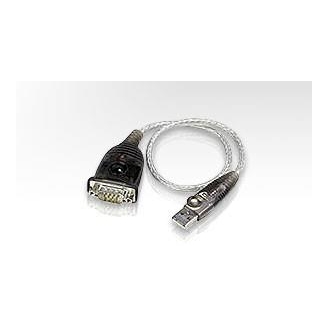 Adaptor USB ATEN USB 2.0 (T) la Serial RS232 (9-pin)(T), 0.35 m, argintiu