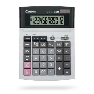Calculator birou Canon WS-1210THB, 12 digiti, display LCD, alimentare solara...