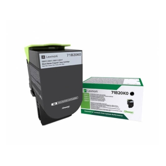 Toner Lexmark 71B20K0, black, return program, 3k