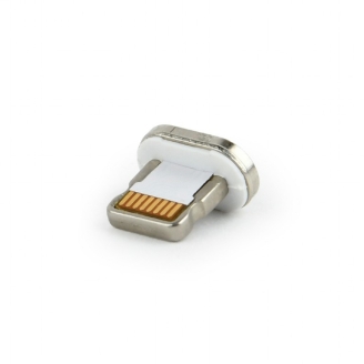Cap magnetic Gembird pentru cablu USB 2.0, Lightning (T), alb (CC-USB2-AMLM-8P)