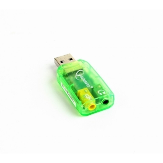 PLACA de SUNET GEMBIRD, extern, interfata USB, conectori 3.5 mm jack,...