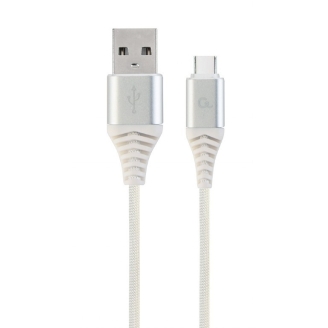 Cablu Alimentare si Date Gembird Premium 1m USB 2.0 la USB Type-C, Impletit...