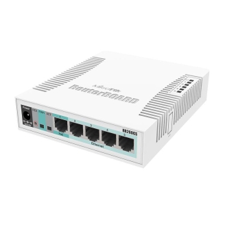 Switch MIKROTIK RB260GS,  Gigabit x 5, SFP x 1, unmanaged, carcasa plastic