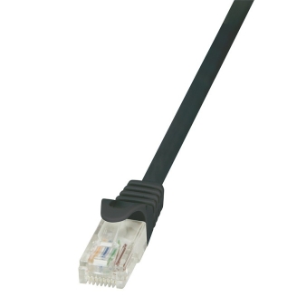 Cablu patch UTP Logilink Cat6, 1.5 m, negru, AWG24, CP2043U