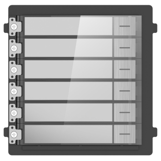 Modul de extensie videinterfon cu sase butoane de apelare Hikvision DS-...