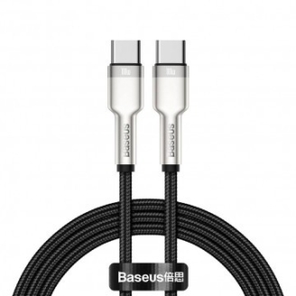 Cablu Alimentare si Date Baseus Cafule Metal, Fast Charging, 1m, Negru...
