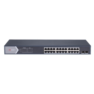 Switch Hikvision DS-3E1526P-SI, 24 x Gigabit, PoE 370W