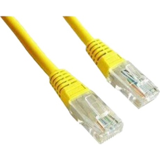 Cablu Patch UTP GEMBIRD Cat5e, 0.5m, Galben, AWG26, PP12-0.5M/Y