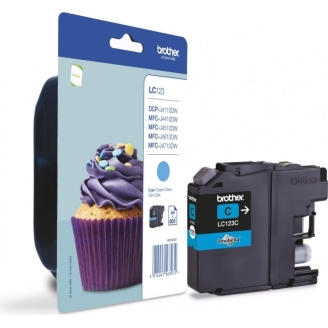 Cartus Cerneala Original Brother Cyan, LC123C, pentru DCP-J4110, MFC-J4410,...