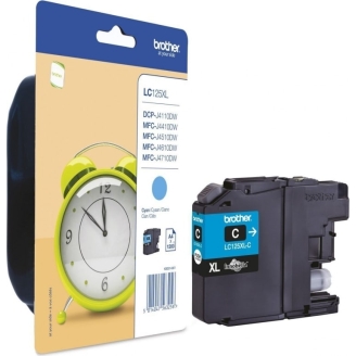 Cartus Cerneala Original Brother Cyan, LC125XLC, pentru DCP-J4110, MFC-J4410,...