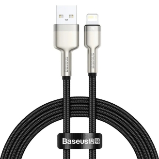 Cablu alimentare si date Baseus Cafule Metal CALJK-A01, 1m, negru