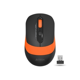 Mouse gaming A4tech FG10 Orange, wireless, optic, negru / portocaliu