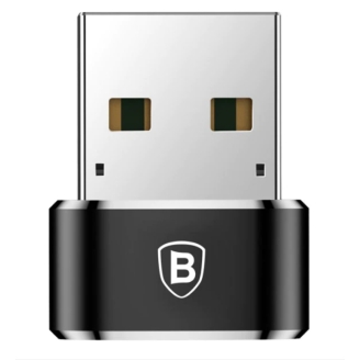 Adaptor Baseus CAAOTG-01 Mini, USB la USB Type-C, negru