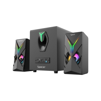 Boxe Spacer Gaming  2.1, 220V, negru (SPGS-HURRICANE-BT)