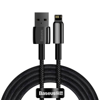 Cablu alimentare si date Baseus Tungsten Gold CALWJ-A01, braided, 2m