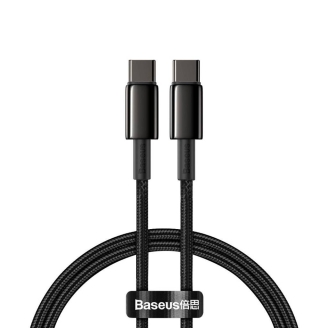 Cablu alimentare si date Baseus Tungsten Gold CATWJ-01, 1m, negru