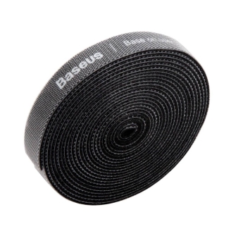 Organizator cabluri tip Velcro Baseus ACMGT-F01 ​Colourful Circle, 3m, negru