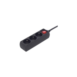 Prelungitor Gembird EG-PSU3-01, Schuko x 3, protectie copii, negru