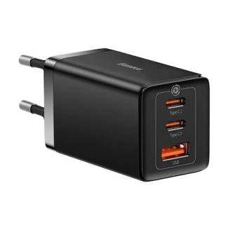 Incarcator de retea Baseus GaN5 Pro CCGP120201, Quick Charge 65W, negru