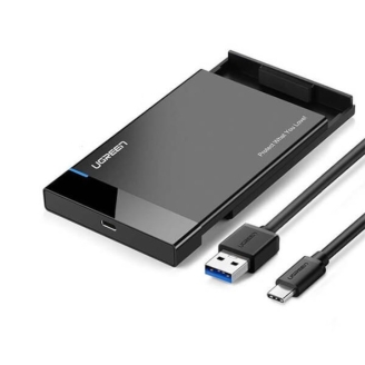 Rack extern HDD si SSD Ugreen US221, SATA 2.5", USB 3.0, 50cm USB Type-C to...