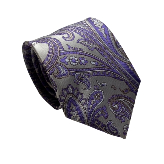 Cravata Paisley Spring Mauve