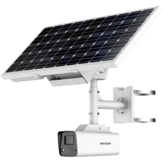 Camera supraveghere exterior cu panou solar Hikvision ColorVu...