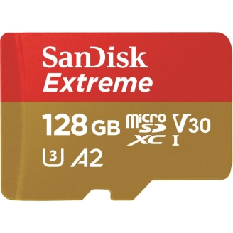 Card de Memorie SanDisk, 128GB, UHS-I, Class 10, 80MB/s + Adaptor