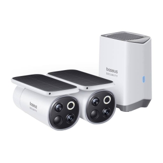 Baseus S1 Pro 3K Camera dubla pentru exterior (alb)