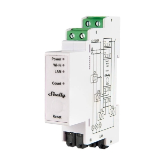 Contor de energie trifazat Shelly PRO 3EM 120A Wi-Fi
