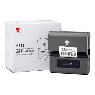 Imprimanta portabila de etichete Phomemo M221 (gri-negru)