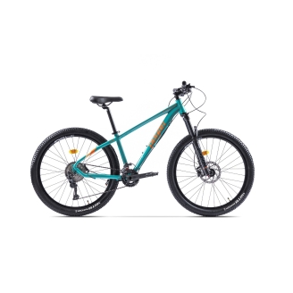 Bicicleta MTB Pegas Drumet Pro Xs 27.5 inch, Turcoaz Gri Negru
