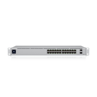 Switch Ubiquiti UniFi cu 24 porturi Gigabit, 2xSFP, managed, rackabil - USW-24