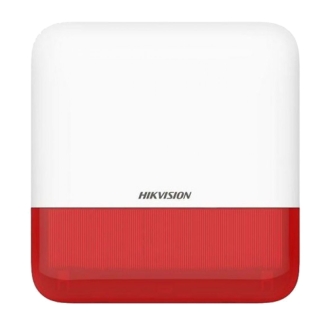 Sirena wireless AX PRO de exterior cu flash, led Rosu, 868Mhz - HIKVISION...