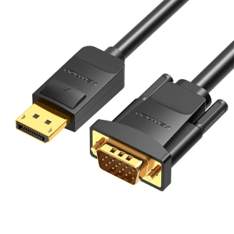 Cablu video Vention HBLBG, DisplayPort(T) la VGA(T), 1.5m, rezolutie maxima...
