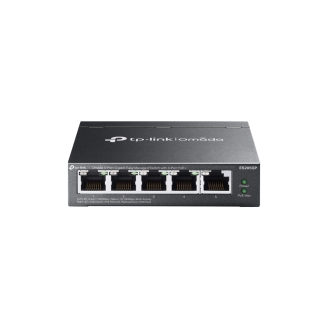 SWITCH TP-LINK Omada ES205GP easy managed, 5 porturi Gigabit (4 porturi POE+...