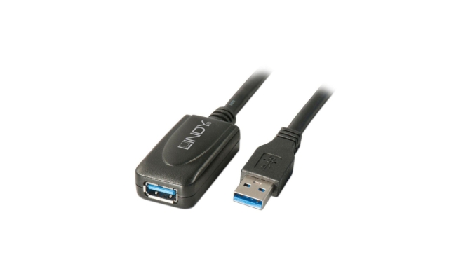 Cablu Lindy USB 3.0, 5m, Active Extensio, "LY-43155" (timbru verde 0.18 lei)