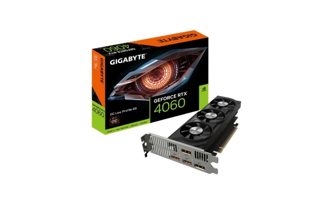 GIGABYTE GeForce RTX 4060 OC Low Profile 8G "GV-N4060OC-8GL"