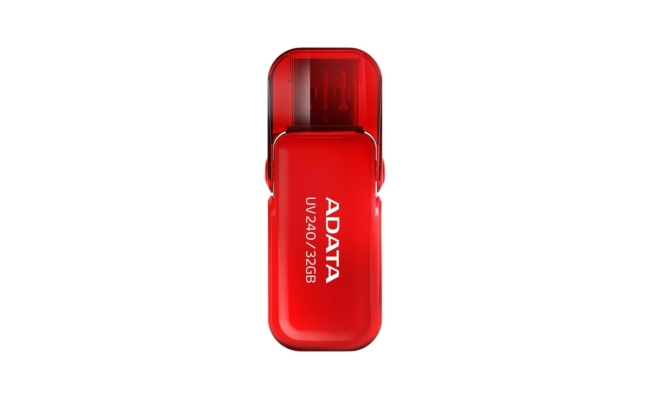 MEMORIE USB 2.0 ADATA 64GB, carcasa plastic, rosu, "AUV240-64G-RRD" (timbru...