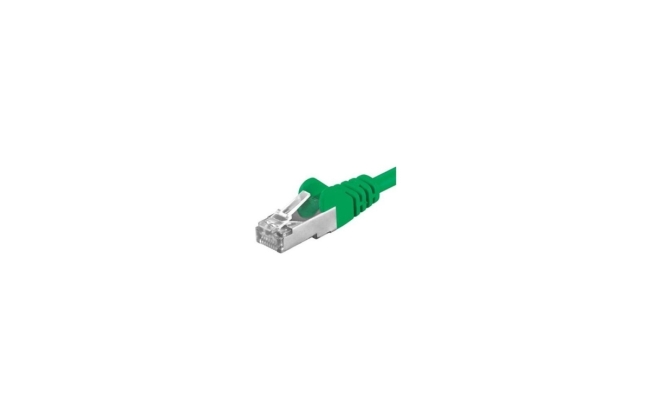 Patchcord SFTP RJ45-RJ45 Cat.6A, 1.5m, verde SFTP-6A-1.5-GN
