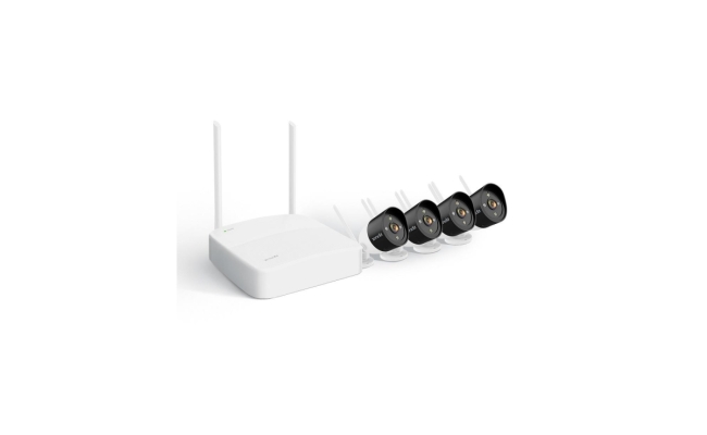 Kit supraveghere video TENDA K4W-3TC, 4 camere, 1080P, Wi-Fi, 4 canale, alb