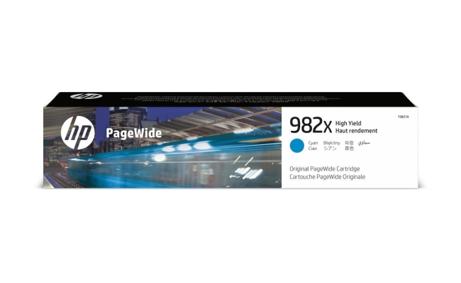 Cartus Cerneala Original HP Cyan, nr 982X T0B27A, pentru PageWide 765dn,...
