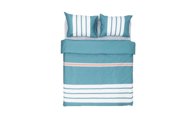 Lenjerie de pat dubla din 100% bumbac, hr-4bed-132-nor, densitate 132tc